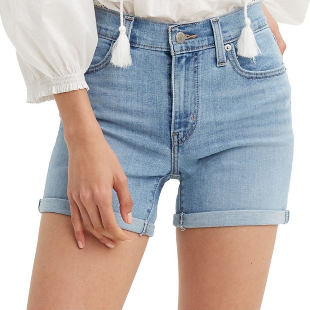 Women's Levi's Mid-Length Slate Oahu Clouds Shorts